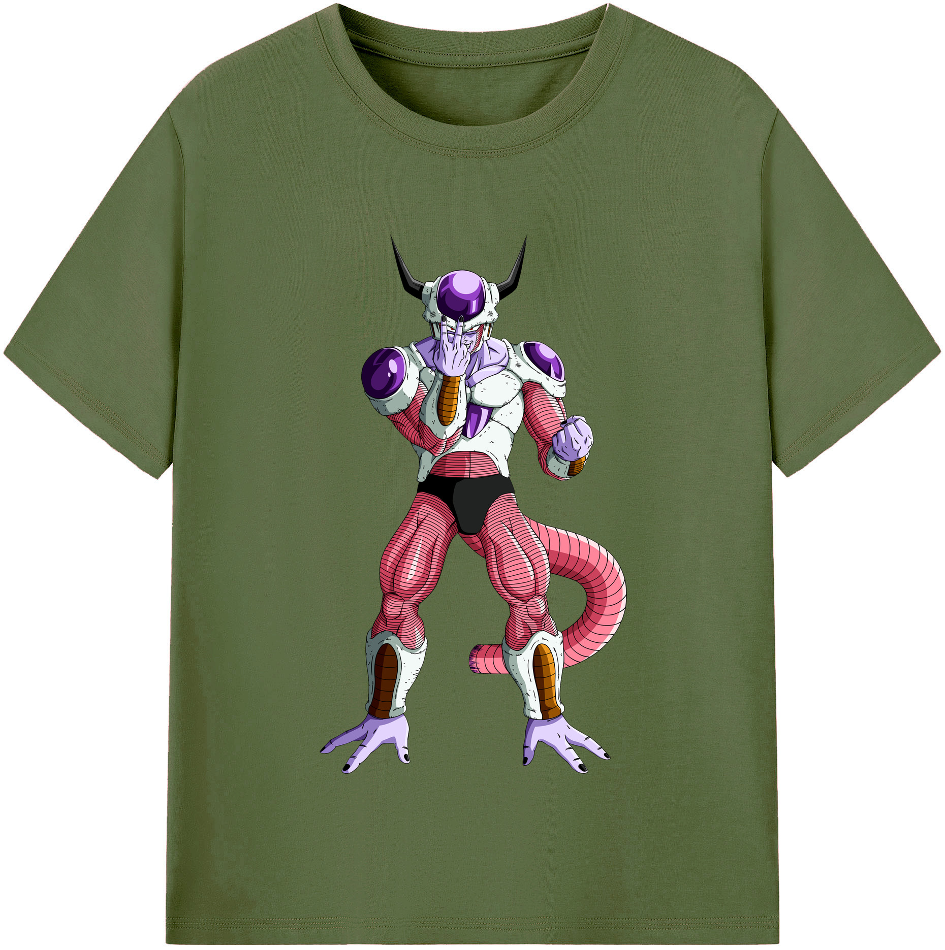 （画像用） ドラゴンボール フリーザ DRAGON BALL Frieza 綿100％半袖Tシャツ（フロントプリント）